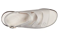 Quatro Bone Leather Slingback Sandal