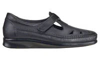 Roamer Black Leather Slip-On Loafer