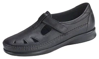 Roamer Black Leather Slip-On Loafer