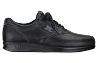 Time Out Black Leather Walking Shoe