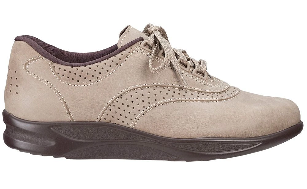 Walk Easy Sage Nubuck Leather Walking Shoe