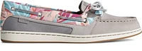 Starfish Coral Floral Grey Multicolour Boat Shoe