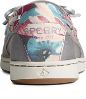 Starfish Coral Floral Grey Multicolour Boat Shoe