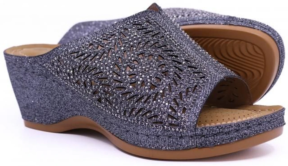 Wedge Glitter Pewter