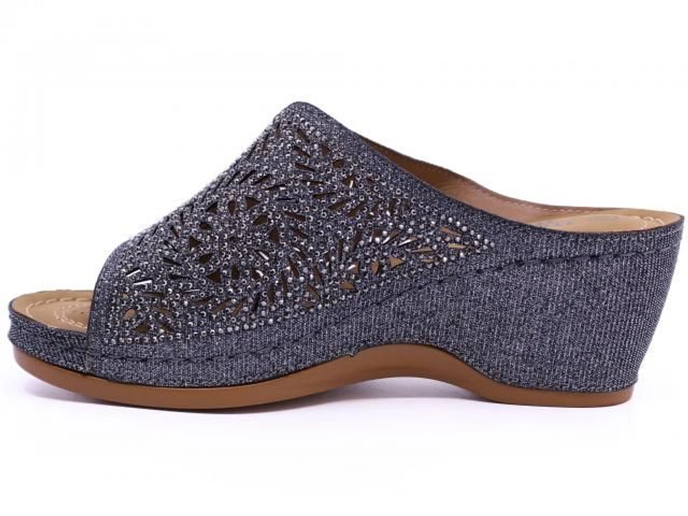 Wedge Glitter Pewter