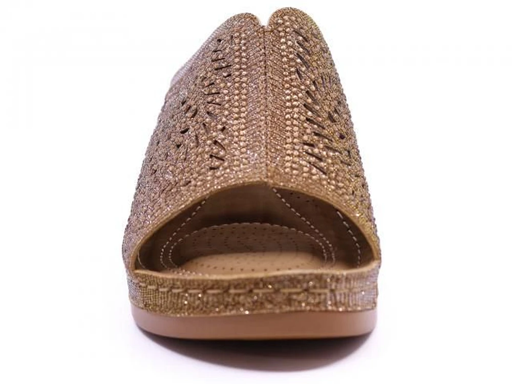 Wedge Glitter Bronze