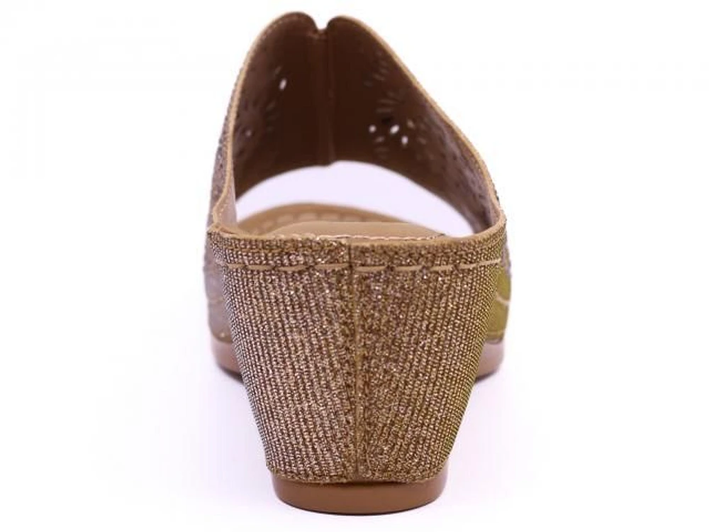 Wedge Glitter Bronze