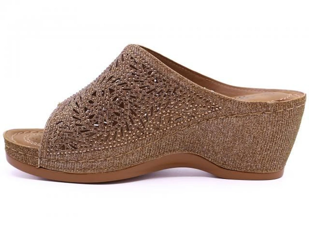 Wedge Glitter Bronze