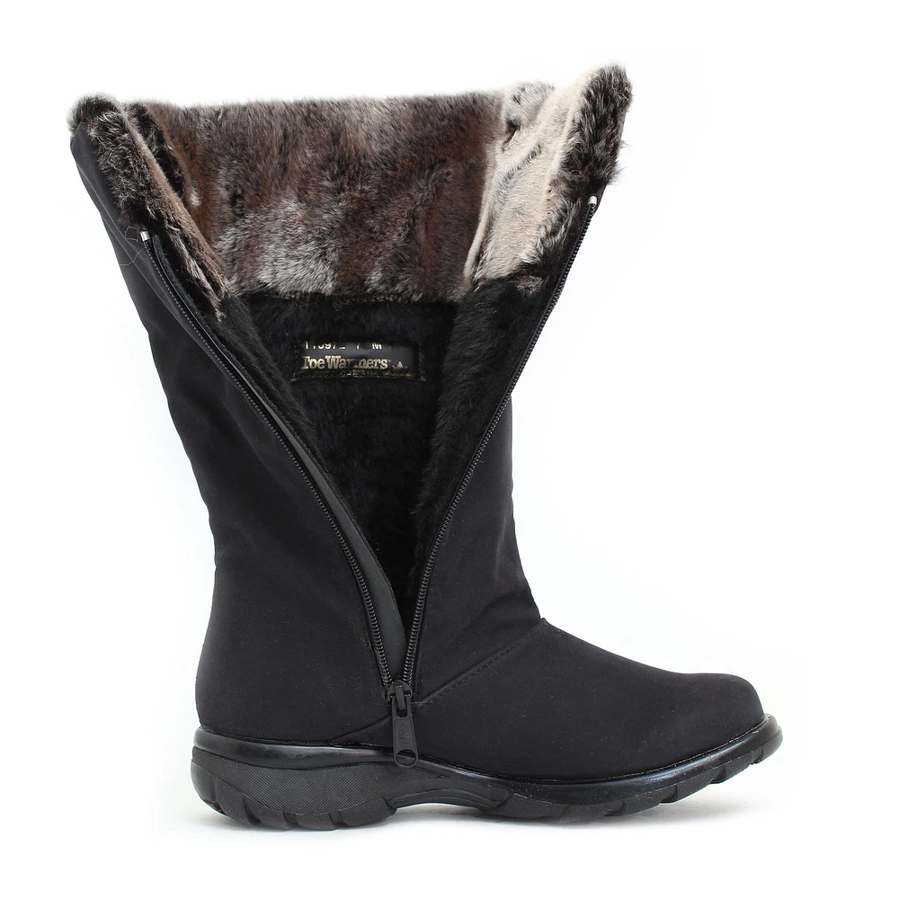 Janet Black Mid-Calf Winter Boot