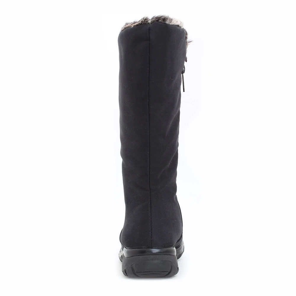 Janet Black Mid-Calf Winter Boot