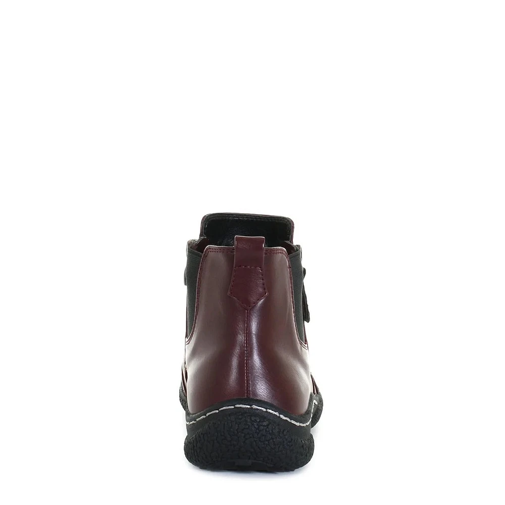 Maddi Burgundy Ankle Boot