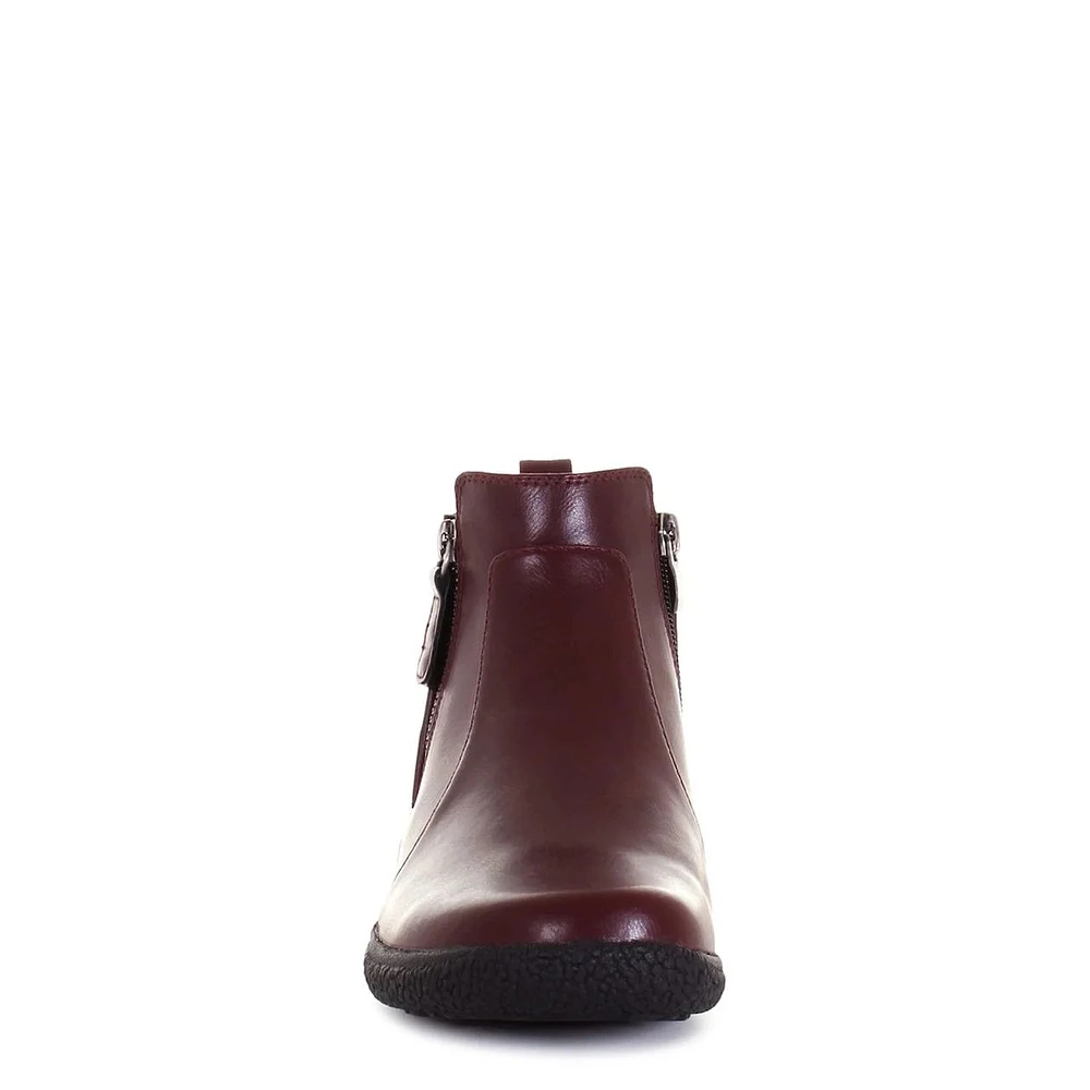 Maddi Burgundy Ankle Boot