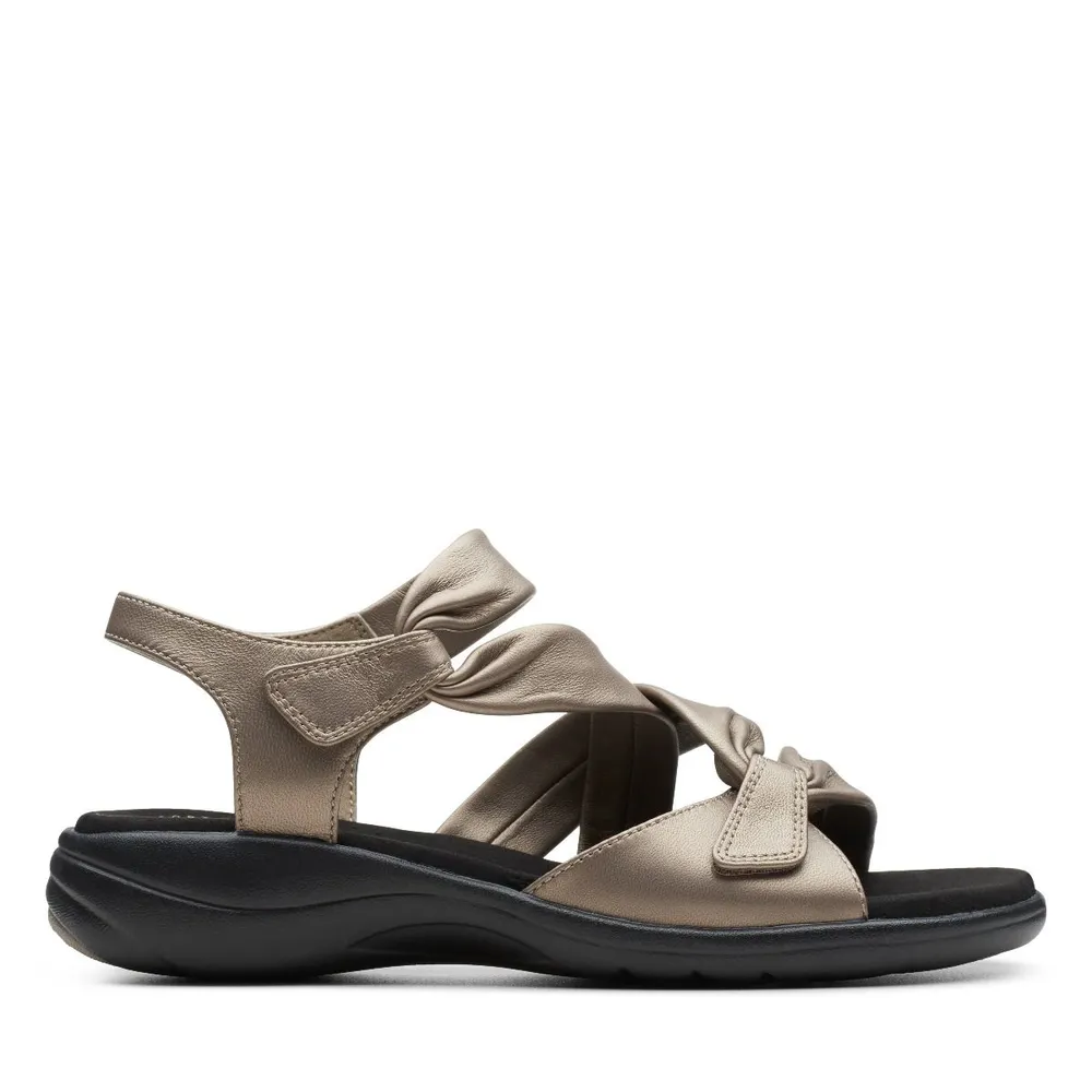 Saylie Moon Pewter Leather Sandal