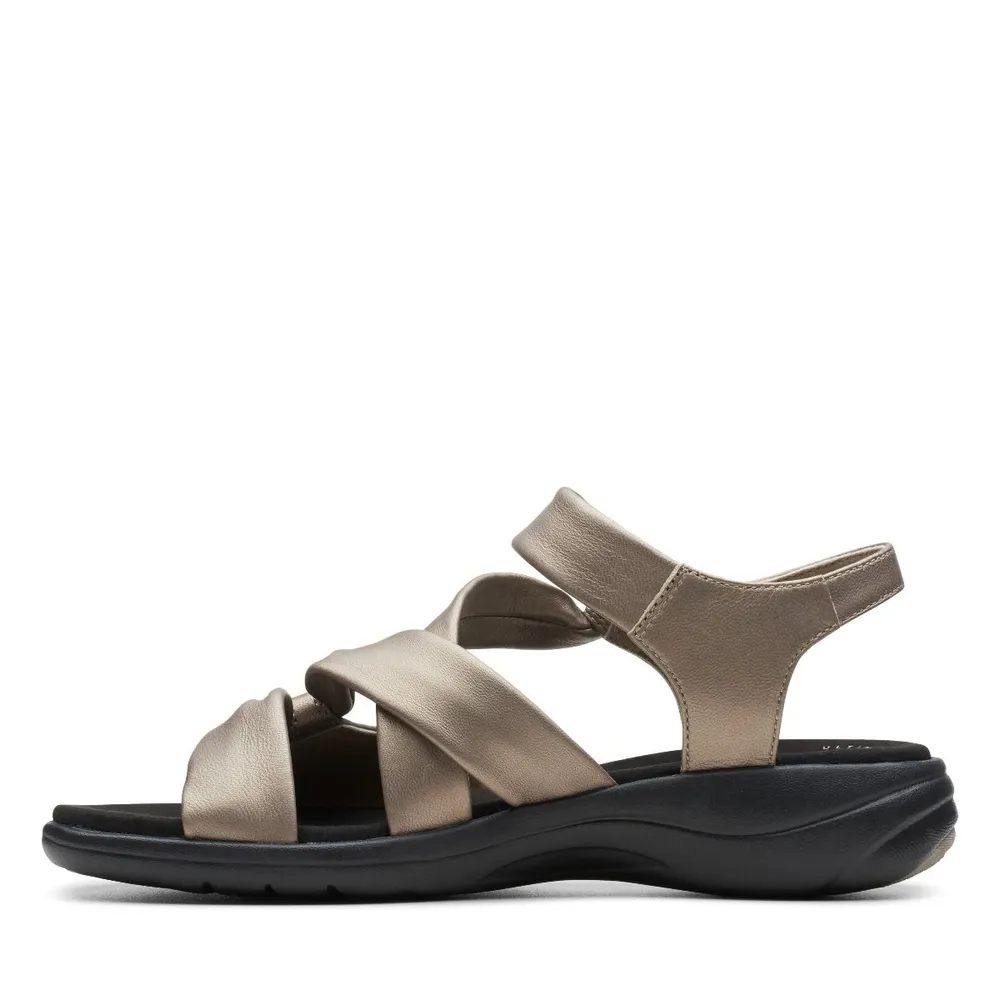 Saylie Moon Pewter Leather Sandal