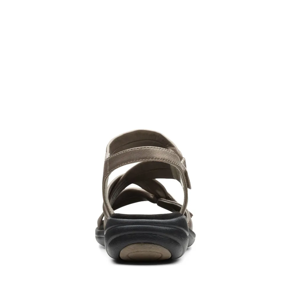 Saylie Moon Pewter Leather Sandal