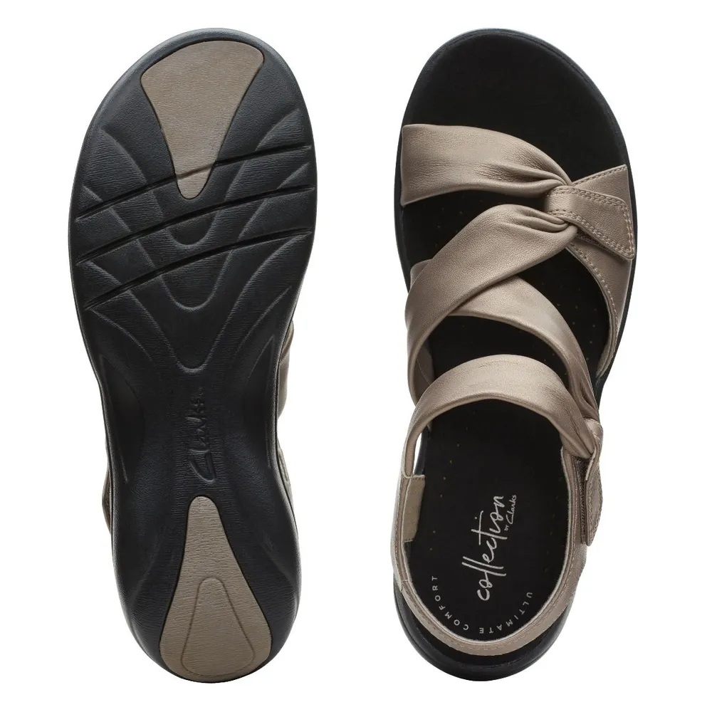 Saylie Moon Pewter Leather Sandal