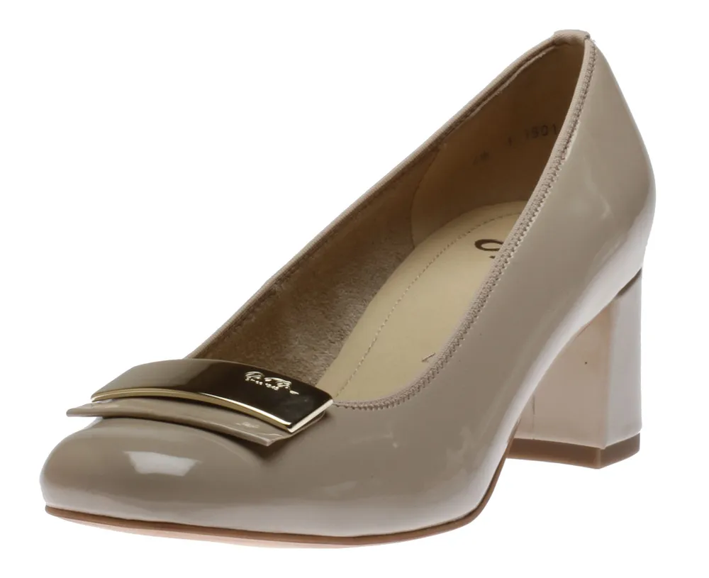 Berklie Beige Patent Pump