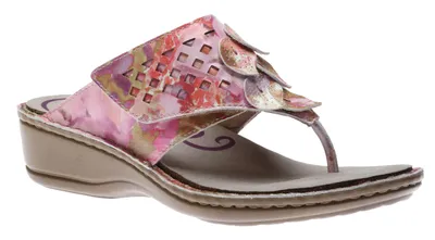 Cambridge Pink Floral Thong Sandal