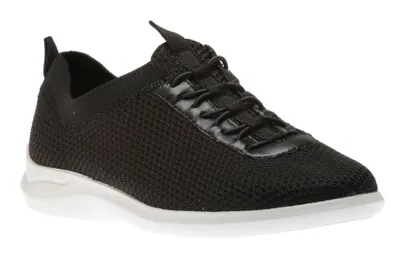 Power Comfort Mesh Bungee Black Knit Sneaker