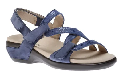 Power Comfort Strap Blue Leather Sandal