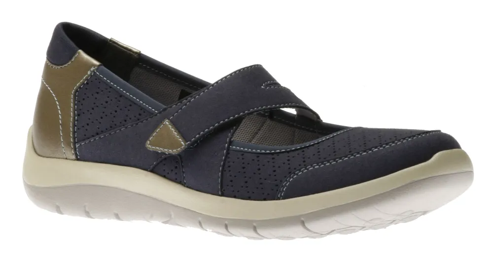 Wembley Mary Jane Navy Flat