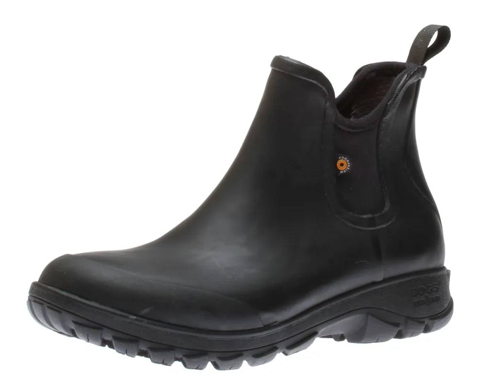 Sauvie Black Slip-On Waterproof Chelsea Boot