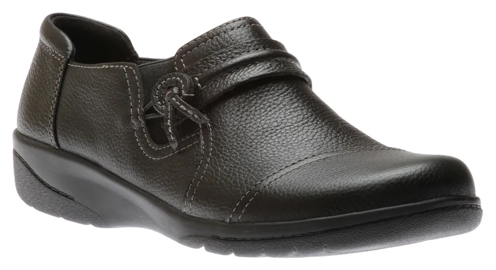 Cheyn Madi Black Leather Slip-On