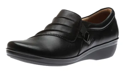 Everlay Heidi Black Leather Slip-On