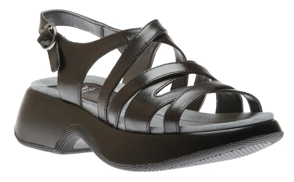 Lolita Black Leather Sandal