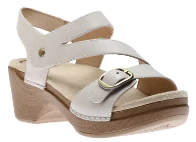 Shari Ivory Leather Sandal