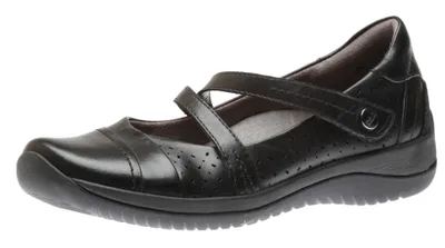 Kara Galilei Black Perforated Leather Mary Jane Shoe