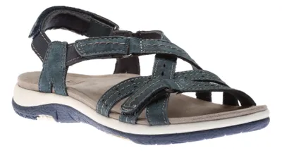 Sammie Navy Blue Leather Sport Sandal