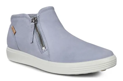 Soft 7 Dusty Blue Zip Low Ankle Bootie