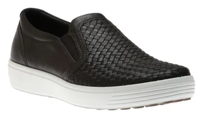 Men's Soft 7 Woven Black Slip-On Sneaker
