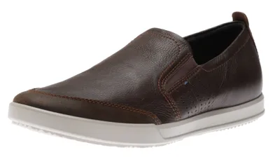 Collin 2.0 Coffee Brown Leather Slip-On Sneaker