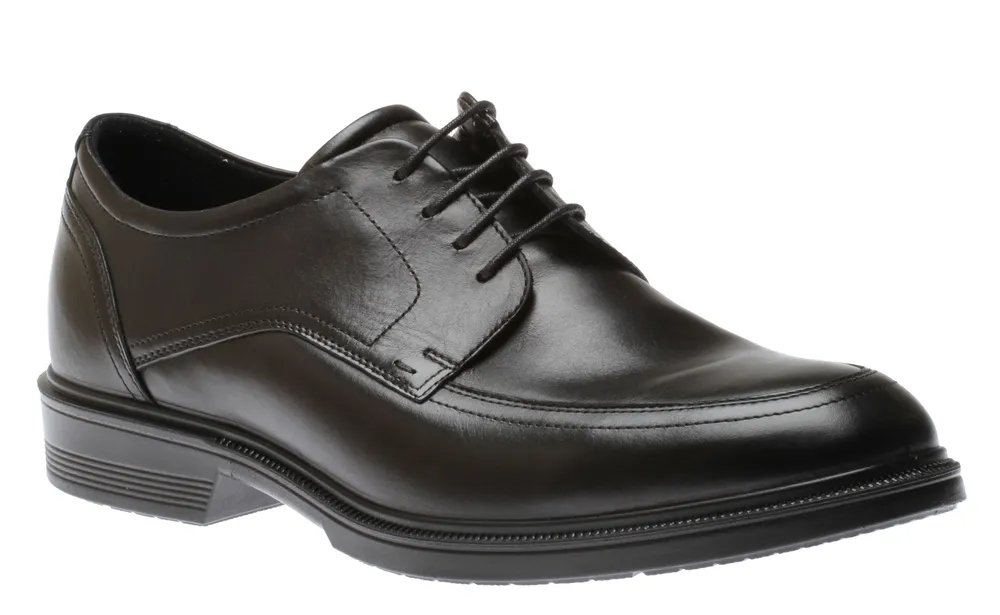 Lisbon Black Leather Lace-Up Dress Shoe