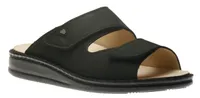 Riad Men's Black Nubuck Leather Slide Sandal