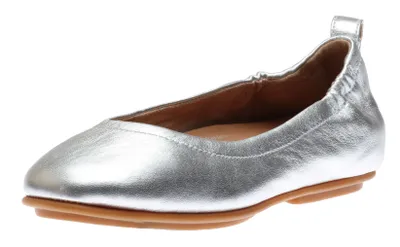 Allegro Silver Leather Ballet Flat