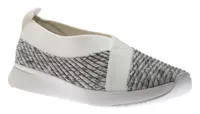 Artknit White / Grey Ballet Slip-On Flat