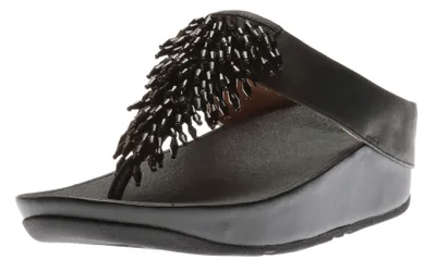 Rumba Black Thong Sandal