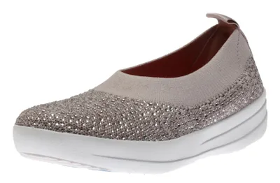 Uberknit Ballerina Crystal Metallic Mink Ballet Flat