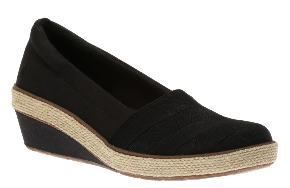 Cleo Black Wedge Loafer