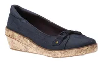 Lily Navy Wedge Loafer