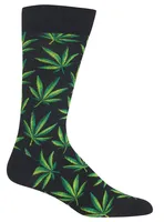 Hotsox Men's Weed Crew Socks