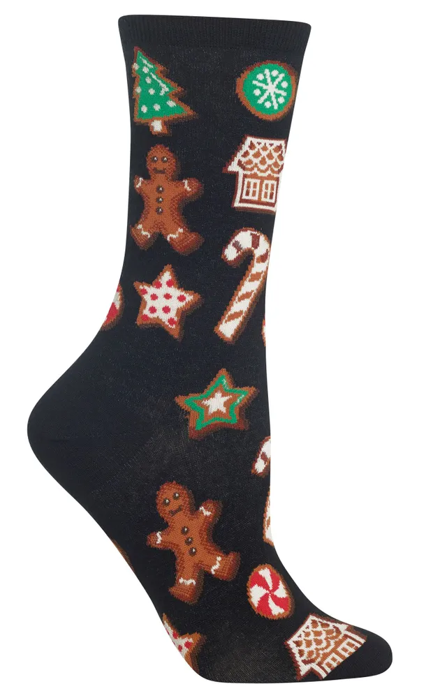 Hotsox Women's Christmas Cookies Crew Socks