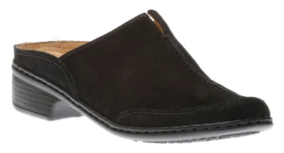 Ruffina Black Nubuck Leather Clog