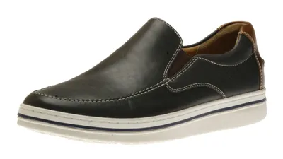 Bowling Navy Leather Moccasin Venetian Slip-On Shoe