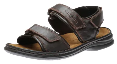 Rafe Brown Moro Black Leather Sandal