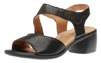 Juna 02 Black Leather Sandal