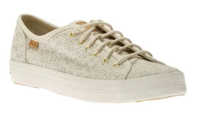 Kickstart Cream Canvas Lace-Up Tennis Sneaker